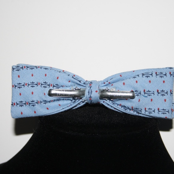 🔵👔 Vintage Beau Bummel Snap-On Tie · 4.75" × 1.5" 👔🔵 - Picture 4 of 5